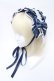 画像1: axes femme kawaii / タータンチェックヘッドドレス  ブルー S-25-03-17-005-AX-AC-HR-ZS (1)