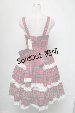 画像2: axes femme kawaii / タータンチェックジャンスカ  赤 S-25-03-17-044-AX-OP-HR-ZS