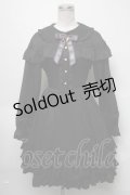 Amavel / ケープワンピース  黒 S-25-03-20-053-CA-OP-HR-ZS
