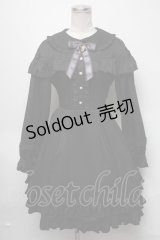Amavel / ケープワンピース  黒 S-25-03-20-053-CA-OP-HR-ZS