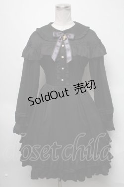 画像1: Amavel / ケープワンピース  黒 S-25-03-20-053-CA-OP-HR-ZS