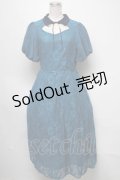 axes femme / バルーン袖レースワンピース  ブルー S-25-03-20-057-AX-OP-HR-ZI