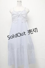 axes femme / ビッグレースリボンキャミワンピース  ラベンダー S-25-03-20-062-AX-OP-HR-ZI