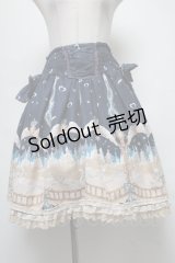 axes femme kawaii / スイートスワンスカート  紺 S-25-03-20-076-AX-SK-AS-ZS