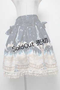 axes femme kawaii / スイートスワンスカート  紺 S-25-03-20-076-AX-SK-AS-ZS
