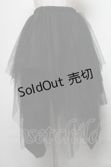 Sheglit / Foliageチュールスカート  黒 S-25-03-20-083-EL-SK-HR-ZS