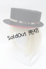 GOTH / リップ刺 ハット  黒 S-25-03-20-010-GO-JA-HR-ZS
