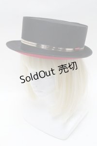 GOTH / リップ刺 ハット  黒 S-25-03-20-010-GO-JA-HR-ZS