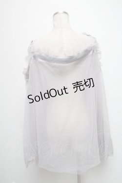 画像2: axes femme / ボリュームチュールオフショルトップス  グレー S-25-03-20-026-AX-TO-HR-ZS