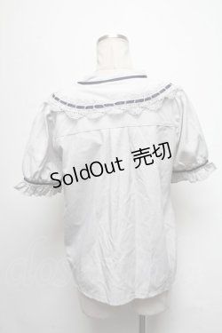 画像2: axes femme / カットワークブラウス  グレー S-25-03-20-027-AX-BL-HR-ZS
