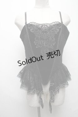 画像1: DARK IN LOVE / ベロアビスチェ  黒 S-25-03-20-029-PU-TO-AS-ZS