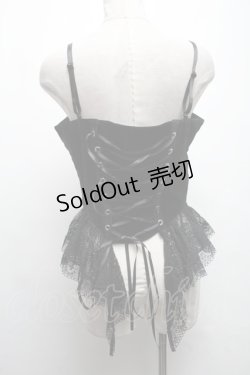 画像2: DARK IN LOVE / ベロアビスチェ  黒 S-25-03-20-029-PU-TO-AS-ZS