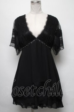 画像1: DIESEL / チュール切替ワンピース  黒 S-25-03-20-046-GO-SK-HR-ZS
