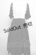 axes femme / シアーストライプワンピース  黒ｘ白 S-25-03-22-053-AX-OP-HR-ZS