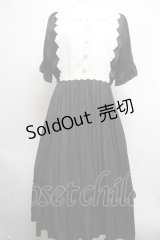 axes femme / シアーストライプワンピース  黒ｘ白 S-25-03-22-053-AX-OP-HR-ZS