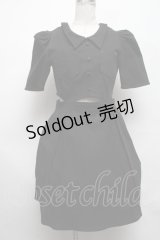 EATME / カットアウトタックワンピース  黒 S-25-03-22-056-LO-OP-HR-ZS
