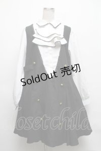 Favorite / 凜々蝶 カルタ 制服長袖ワンピース  黒ｘ白 S-25-03-22-057-LO-OP-HR-ZS