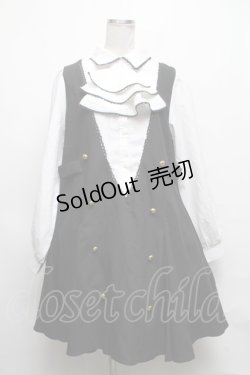 画像1: Favorite / 凜々蝶 カルタ 制服長袖ワンピース  黒ｘ白 S-25-03-22-057-LO-OP-HR-ZS