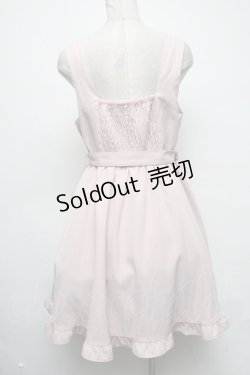 画像2: axes femme POETIQUE / 刺繍入りストライプジャンドレ  ピンク S-25-03-22-062-AX-OP-AS-ZS