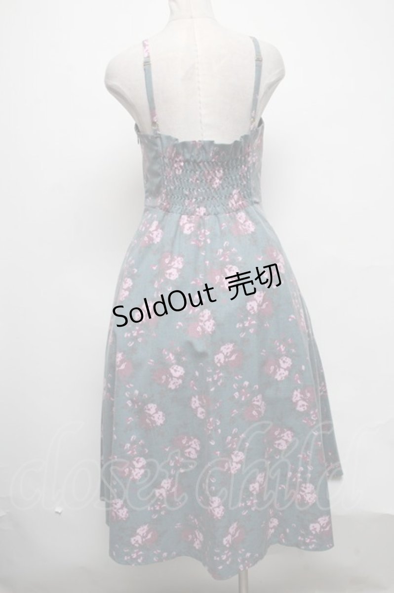 画像2: 【SALE】an another angelus / ローズ柄コルセット切替ワンピース  グリーン S-25-03-22-063-CA-OP-AS-ZT351 (2)