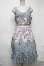 画像1: 【SALE】axes femme / 蔓薔薇柄ノースリワンピース  グリーン S-25-03-22-065-AX-OP-AS-ZT497 (1)