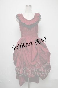 Sheglit / "Dunkelheit"シャーリングワンピース  ワイン S-25-03-22-070-EL-OP-HR-ZS