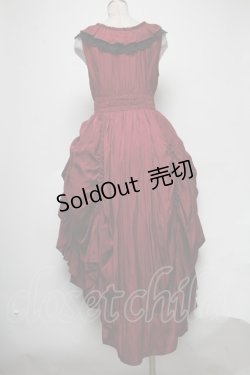 画像2: Sheglit / "Dunkelheit"シャーリングワンピース  ワイン S-25-03-22-070-EL-OP-HR-ZS