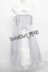 LOLITAその他(お買取対象外) / パールチェーン&シフォンジャンパースカート  サックス S-25-03-22-075-LO-OP-HR-ZS