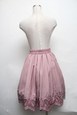 画像2: axes femme POETIQUE / 蝶柄透かし刺繍スカート  ピンク S-25-03-22-080-AX-SK-AS-ZS