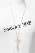 MILK / KEYハートネックレス   S-25-03-22-014-ML-AC-HR-ZS