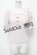Ank Rouge / リブカットソー  ピンク S-25-03-22-018-CA-TO-AS-ZS