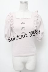 Ank Rouge / リブカットソー  ピンク S-25-03-22-018-CA-TO-AS-ZS