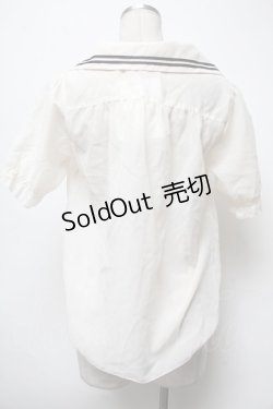 画像2: Fi.n.t / タイブローチ付きブラウス  オフ S-25-03-22-020-CA-BL-HR-ZS