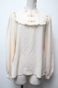axes femme kawaii / チャイナシフォンブラウス  キナリ S-25-03-22-025-AX-TO-HR-ZS