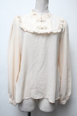 画像1: axes femme kawaii / チャイナシフォンブラウス  キナリ S-25-03-22-025-AX-TO-HR-ZS