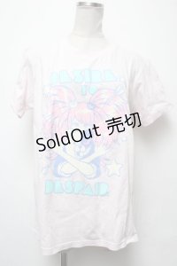 LISTEN FLAVOR / 江ノ島盾子ちゃーん!半袖Tシャツ  ピンク S-25-03-22-028-PU-TS-HR-ZS