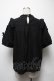 画像2: axes femme POETIQUE / フラワーハート刺 ブラウス  黒 S-25-03-22-030-AX-BL-HR-ZS (2)