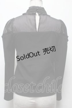 画像2: Ank Rouge / フリルリブトップス  黒 S-25-03-22-039-CA-TO-AS-ZS