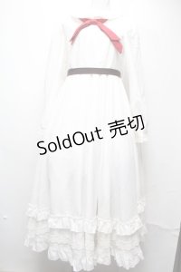 Favorite / レース長袖ワンピース  白 S-25-03-22-041-LO-OP-HR-ZS