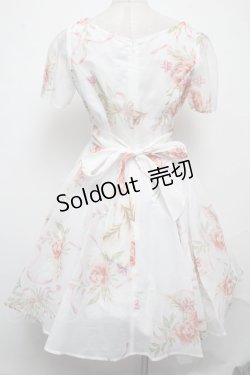 画像2: 【SALE】Secret Honey / ブーケリボン ドレス（美女と野獣ver.)  白 S-25-03-22-043-CA-OP-AS-ZT351