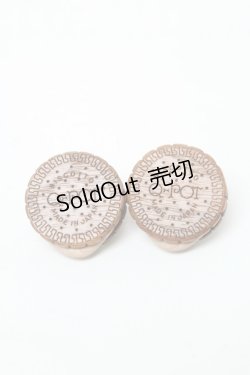 画像1: Q-pot. / プチビスケットピアス  ブラウン S-25-03-23-001-QP-AC-HR-ZS