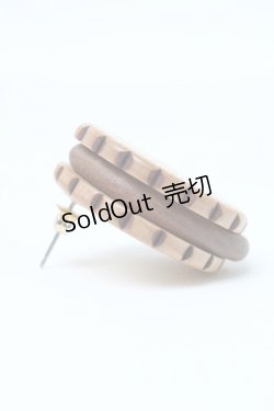 画像2: Q-pot. / プチビスケットピアス  ブラウン S-25-03-23-003-QP-AC-HR-ZS