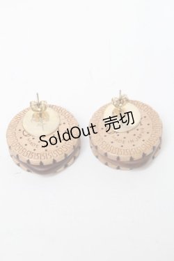 画像3: Q-pot. / プチビスケットピアス  ブラウン S-25-03-23-003-QP-AC-HR-ZS