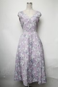 axes femme POETIQUE / フロレゾンロングワンピース  ラベンダー S-25-03-23-1058-AX-OP-HR-ZS