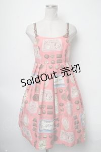 Emily Temple cute / ショコラティエノースリーブワンピース  ピンク S-25-03-23-1059-ET-OP-AS-ZS