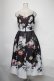 画像2: axes femme NOSTALGIE / アンティークブーケ柄ワンピース  黒 S-25-03-23-1064-AX-OP-HR-ZS (2)