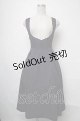 Fi.n.t / バックレースアップディープVネックジャンパースカート  紺 S-25-03-23-1066-CA-OP-HR-ZS