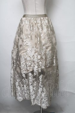 画像2: axes femme / レーススカート  ベージュ S-25-03-23-1071-AX-SK-HR-ZS