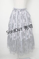axes femme / ブルーミングサクラスカート  紺 S-25-03-23-1072-AX-SK-HR-ZI