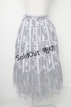 画像1: axes femme / ブルーミングサクラスカート  紺 S-25-03-23-1072-AX-SK-HR-ZI